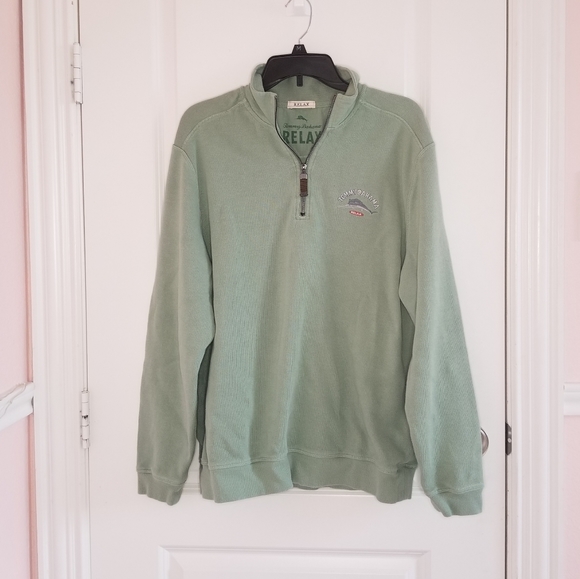 Tommy Bahama Other - Tommy Bahama Quarter Zip Men's Sweater Green